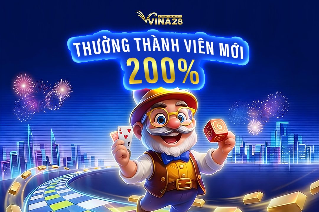 Thưởng Thành Viên Mới 200%